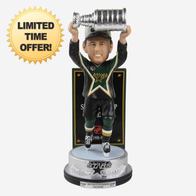Mike Modano Dallas Stars Stanley Cup Celebration Series Bobblehead NHL Hockey