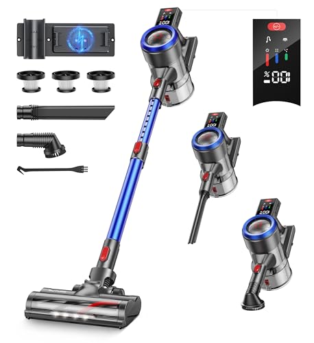 450W/38Kpa Stick Vacuum with Wall-Mounted Charging Dock Station