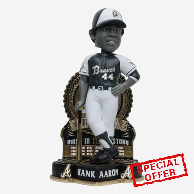 Hank Aaron Atlanta Braves 25x All Star Bobblehead MLB Baseball