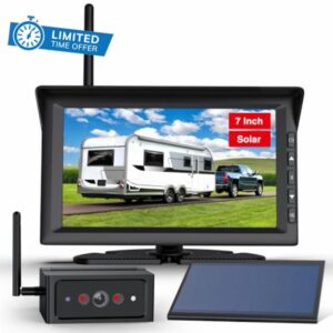 AUTO VOX Solar Wireless Backup Camera with 7" Monitor System