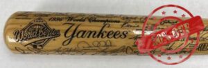 1996 World Series Heavy Hitter New York Yankees Team Signed Limited Edition Bat - Autographed MLB Bats
