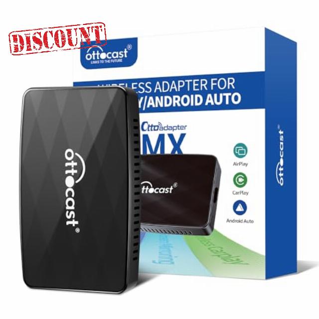 OTTOCAST MX Wireless CarPlay & Android Auto Adapter with AirPlay - 2024's Newest Masterpiece