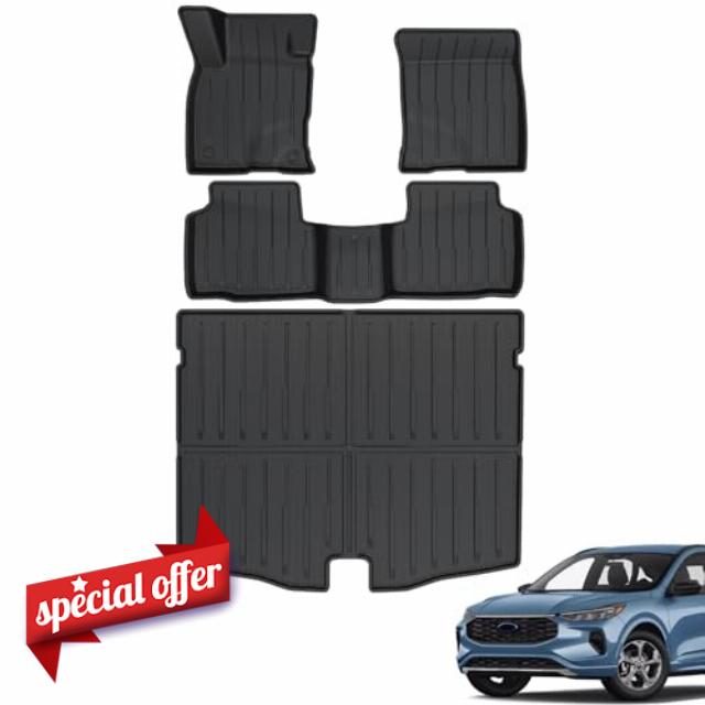 Floor Mats Cargo Liner for 2020-2024 Ford Escape Accessories(Only Fit Gas)