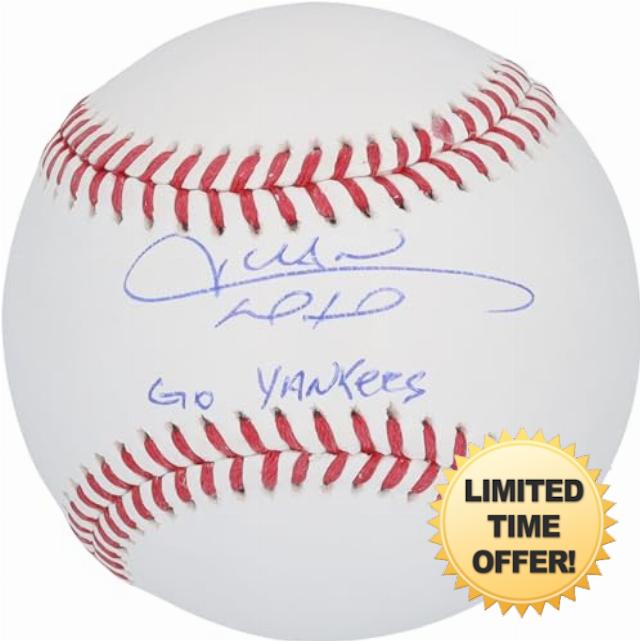 Juan Soto New York Yankees Autographed Baseball with "Go Yankees!" Inscription - Autographed Baseballs