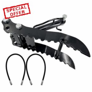 Hydraulic Thumb Clip For Mini Excavators Attachments with 2 Hydraulic Hoses Fit for Small Digger up to 2 tons