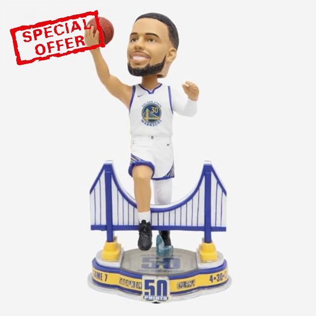 Stephen Curry Golden State Warriors Game 7 50 Point Record Bobblehead NBA