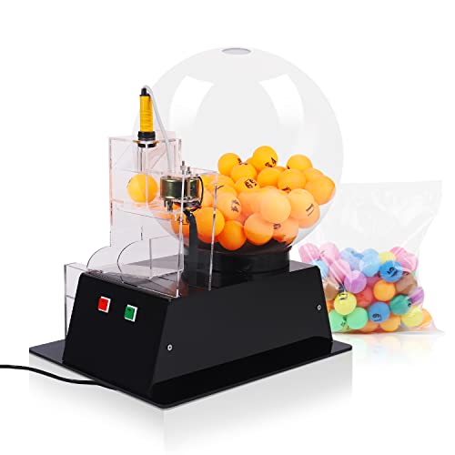 Automatic Electric Acrylic Bingo Cage and Lottery Balls Set with Calling Balls