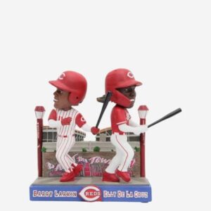 Barry Larkin & Elly De La Cruz Cincinnati Reds Then And Now Bobblehead MLB