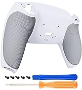 Black Performance Rubberized Grip Redesigned Back Shell for PS5 Controller eXtremerate Rise & RIS...