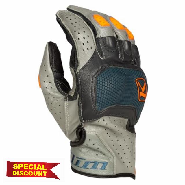 KLIM Mens' Badlands Aero Pro Short Gloves Adventure Motorcycle Gear