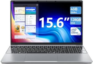 4GB DDR4 128GB SSD Laptop Computers with Intel Celeron Processors(up to 2.6Ghz)