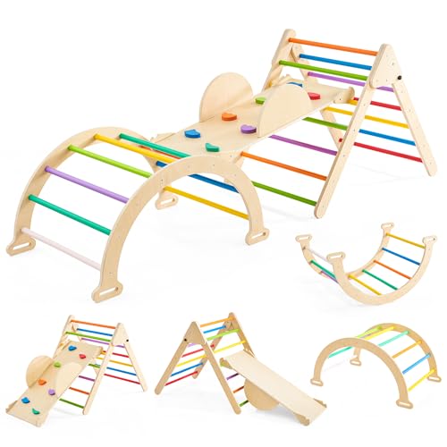 4 in 1 Wooden Toddler Climbing Toys Indoor