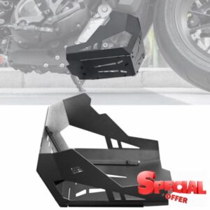 KEMIMOTO Motorcycle Skid Plate Compatible with Sportster S RH1250 2021 2022 2023 2024 Engine Skid Plate Black Sportster S Accessories