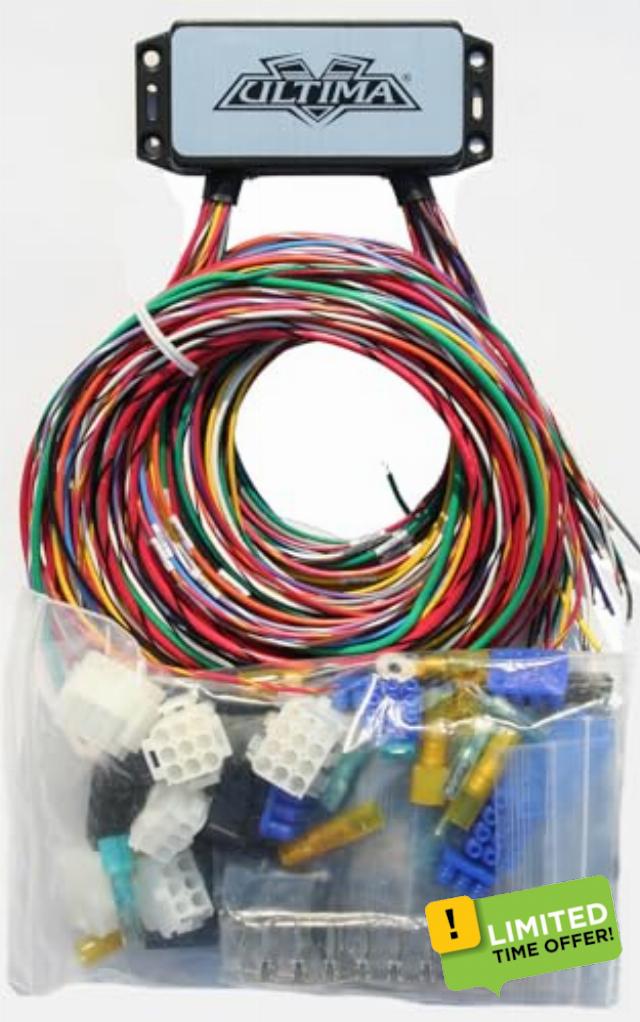 Ultima 18-533 Complete Plus Electronic Wiring Harness System for Harley Custom Choppers