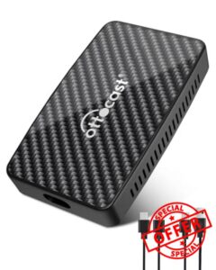 OTTOCAST Play2Video Pro Wireless CarPlay Android Auto Adapter Built-in YouTube/Netflix/Spotify/IPTV - Supports TF Card 5Ghz WiFi