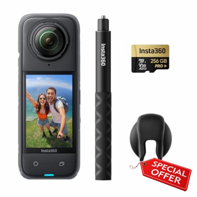 Insta360 X4 Get-Set Bundle - 8K Waterproof 360 Action Camera