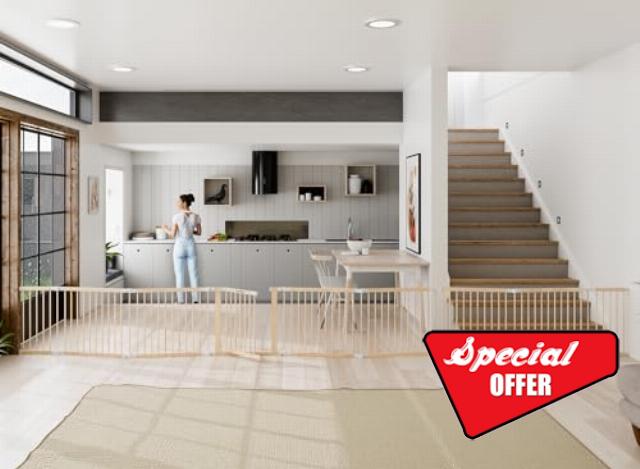 Baby Gate & Baby Playpen for Toddler and Babies