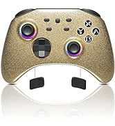 Pink Wireless Switch Controller for Switch/OLED/Lite Steam Deck, Pro Controller with Turbo, Motio...