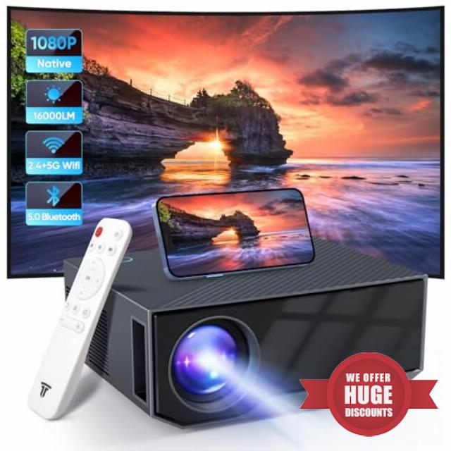 Projector with WiFi and Bluetooth