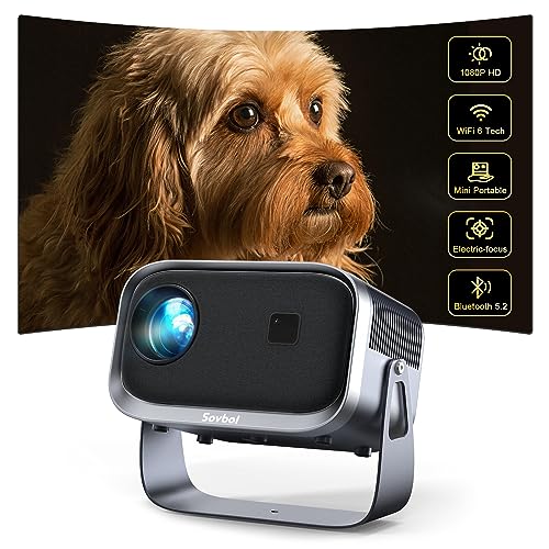 Sovboi Electric Focus 1080P Ceiling Projector for iPhone Android