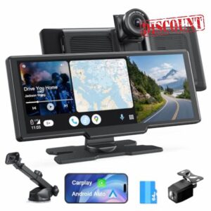 9.26'' Wireless Apple Carplay Screen with 4K Dash Cam