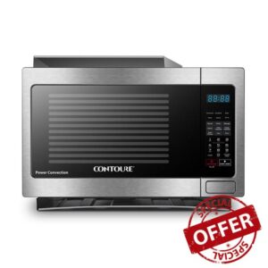 RV Built-In Stainless Steel SMART Air Fry and Convection Microwave Oven | 1.1 cu.ft. | 10 Power Levels | Tempered Glass Turntable | RV-200S-CON