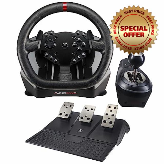 Superdrive - GS950-X 900° steering wheel with manual shifter