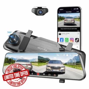 E22 10" Rear View Mirror Camera with WiFi