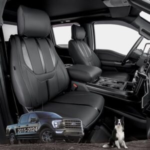 Full Covered for 2015-2024 Waterproof Leather Seat Covers