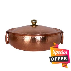 Premium Handcrafted Pure Copper Cookware - 12.6 Inch