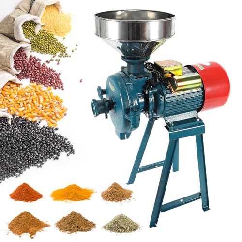 Dry Grinder Dry Flour Grinder Corn Crushing Rice Grinding Machine With Funnel