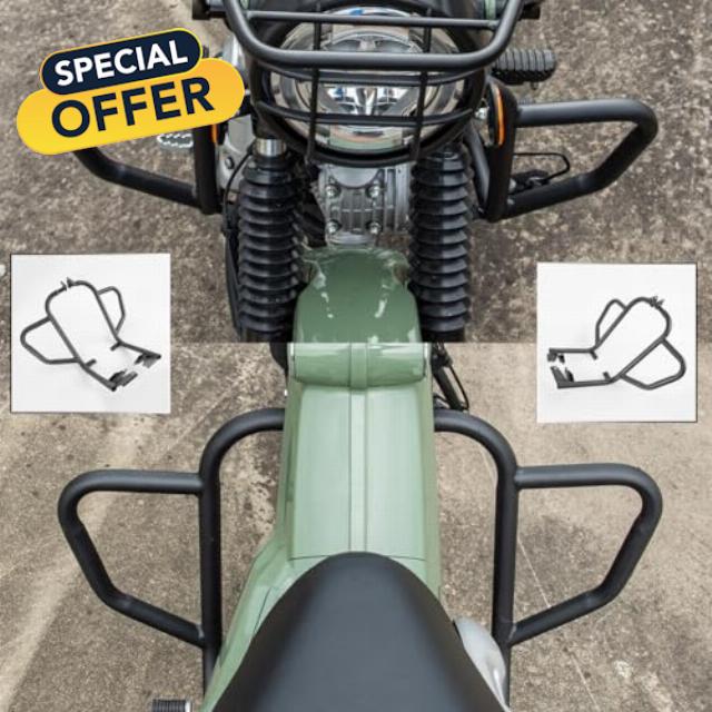 Motorcycle Highway Crash Bar Engine Guard Bumper Protector Compatible with H-onda CT125 CT 125 CT-125 Hunter Cub Trail HunterCub 125 2020 2021 2022 2023 Stunt Cage Gas Tank Falling Protector