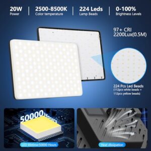 Dimmable 2500-8500K Studio Conference Light
