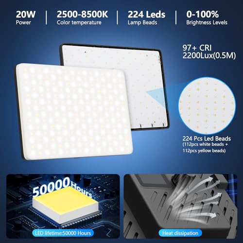 Dimmable 2500-8500K Studio Conference Light