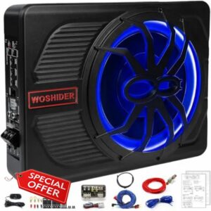 800W 10" Slim Under Seat Car Subwoofer