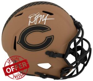 D.J. (DJ) Moore Signed Chicago Bears Salute 2023 Riddell Full Size Speed Replica Helmet - Autographed NFL Helmets