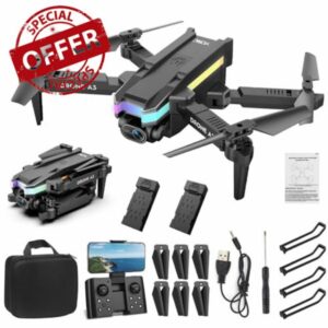 4K Drones with Dual-camera for Adults Beginners Kids - 5G WIFI Camera Drone for 8-12