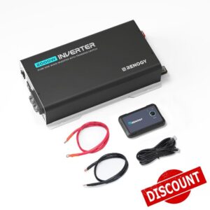 Renogy 2000W Pure Sine Wave Inverter with On-Grid Transfer Switch