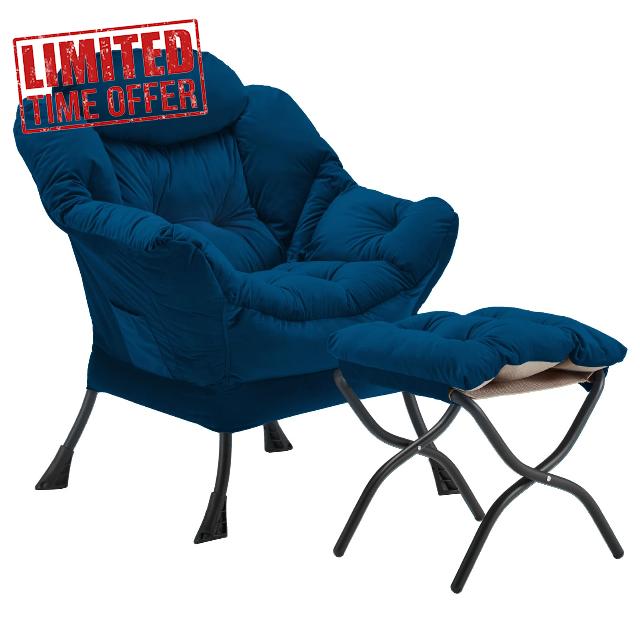 Lazy Chair with Folding Ottoman