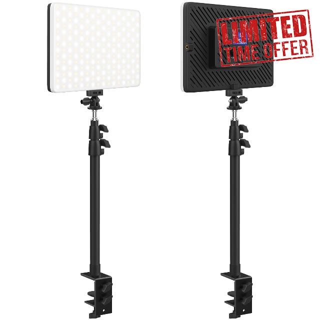 2 Packs LED Video Light with Stand