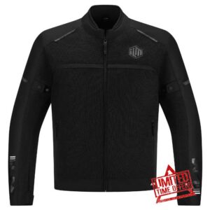 ILM Motorcycle Riding Jacket with Mesh CE Armor and Removable Liner Dual Sport Protective All Season Jacket for Men Model JAM1(Black