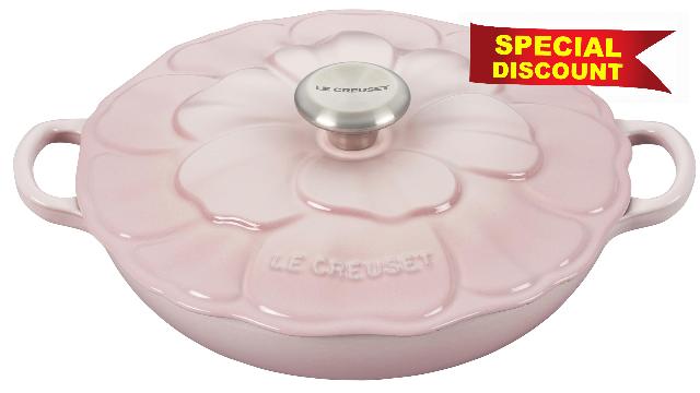 Le Creuset Signature Enameled Cast Iron Petal Braiser