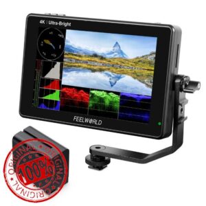FEELWORLD LUT7 7 Inch Ultra Bright 2200nit Touchscreen Camera DSLR Field Monitor with F970 6600mAh Battery