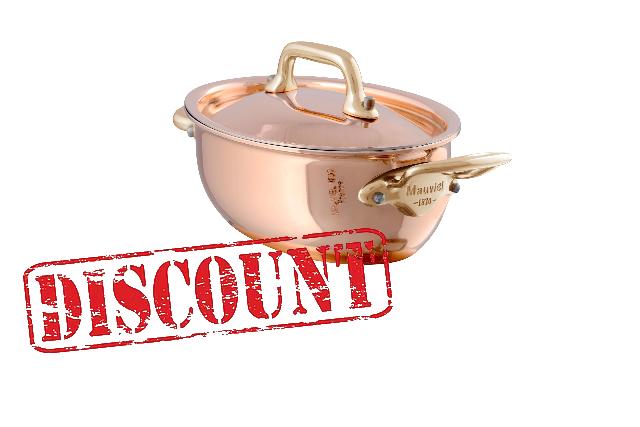 Mauviel M'MINIS Copper Oval Stew Pan With Lid