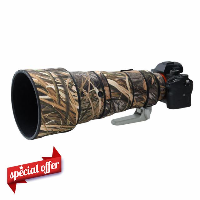 ROLANPRO Waterproof Lens Cover Camouflage Rain Cover for Sony FE 300mm F2.8 GM OSS Lens Protective Sleeve Lens Rain Coat-#49 Weed Camouflage Waterproof