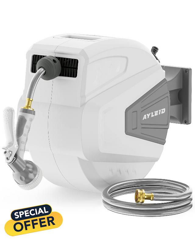 Ayleid Retractable Garden Hose Reel