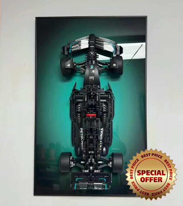 Display Wall Mount for Lego Mercedes AMG F1 W14 E Race Car 42171