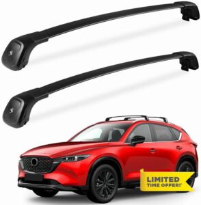 Roof Rack Cross Bars 260lbs Compatible with Mazda cx5 cx-5 2017 2018 2019 2020 2021 2022 2023 2024