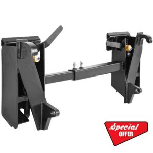YITAMOTOR Adjustable 4000 lbs Quick Attach Adapter Universal Skid Steer Attachment Conversion Adapter Plate Compatible with Global John Deere