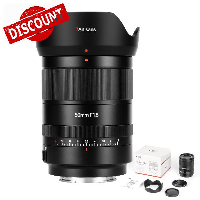 7artisans AF 50mm F1.8 Camera Lens for Sony E Mount
